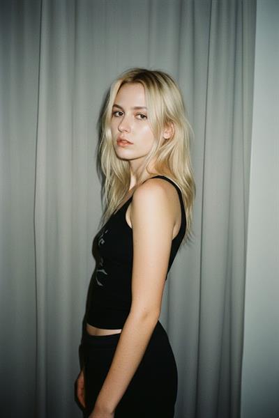 Siyah Hysteric Mental Grunge Y2K Askılı Crop 