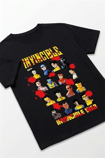 Siyah Invincible Comics Evil Variants Unisex T-Shirt