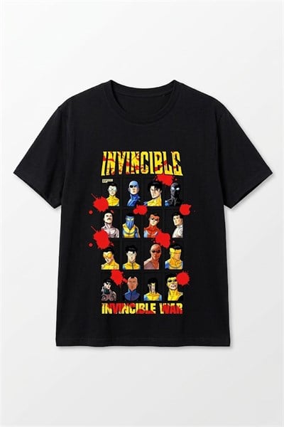 Siyah Invincible Comics Evil Variants Unisex T-Shirt