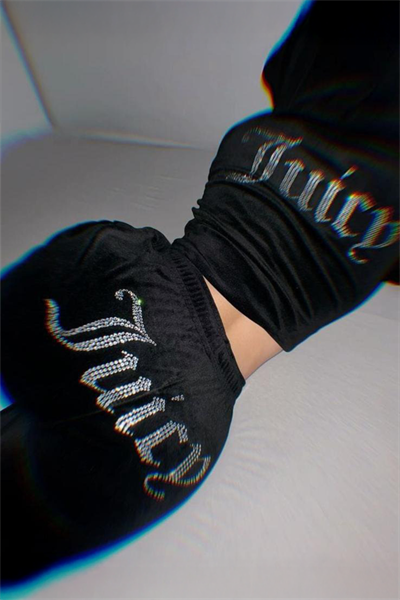 Siyah Juicy Kadife Pijama Takımı