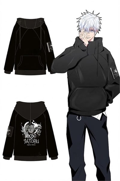 Siyah Jujutsu Kaisen Satoru Gojo Anime Unisex Sweatshirt