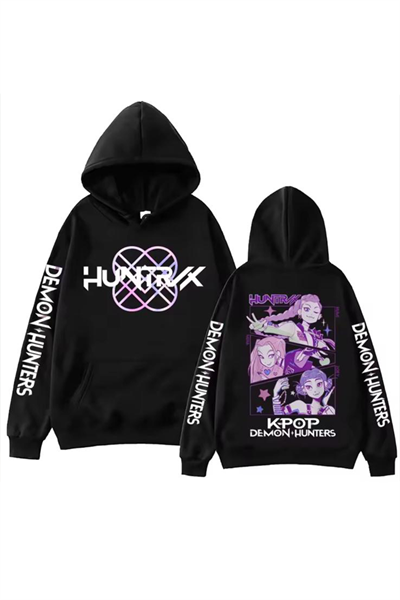 Siyah Kpop Demon Hunter Collage Y2K Unisex Sweatshirt