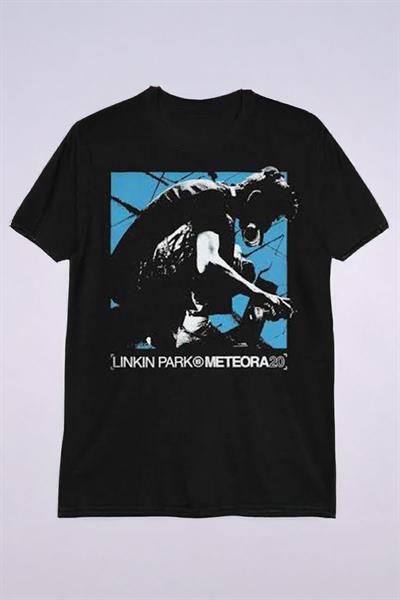 Siyah Linkin Park Meteora Album Y2K Unisex T-shirt