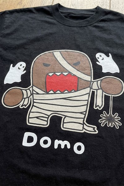 Siyah Mummy Domo Kun Anime Unisex T-Shirt