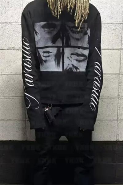 Siyah Paraesite Collage Y2K Unisex Sweatshirt