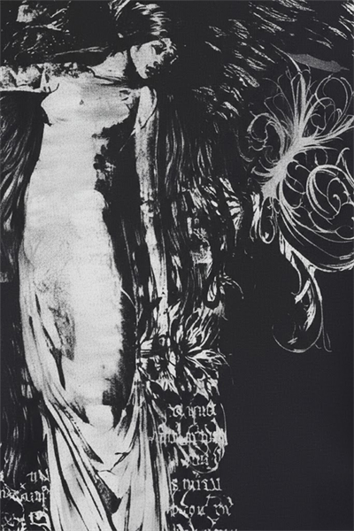 Siyah Vintage Angel Affliction Cyber Grunge Y2K Kısa Kollu Crop