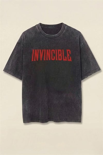 Siyah Yıkamalı Invincible Omni-Man Unisex T-Shirt