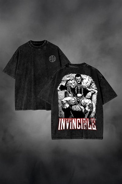 Siyah Yıkamalı Viltrumite Empire Thragg Vintage Wash Unisex T-Shirt