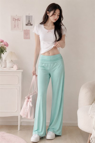 Turkuaz Subdued Yoga Pantolonu