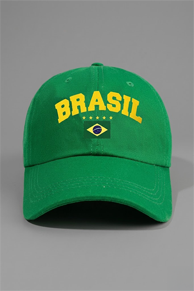 Yeşil Brasil Y2K Baseball Şapka