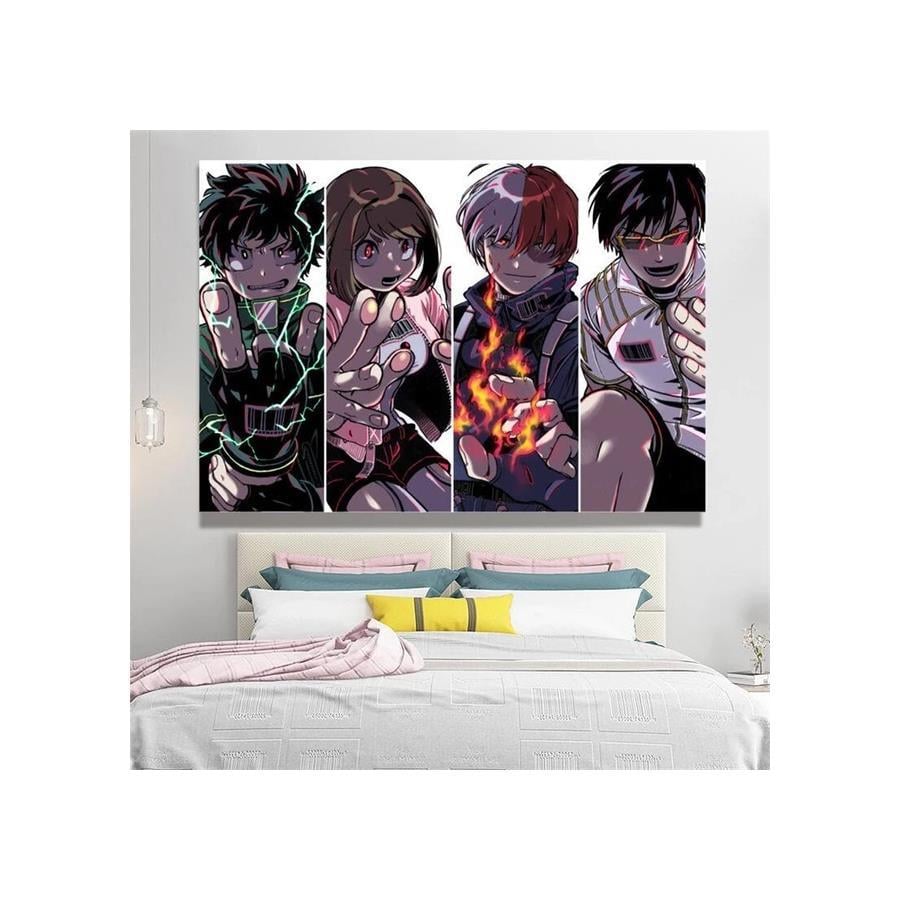 70 X 100 Cm Anime My Hero Academia - Characters Duvar Halısı 