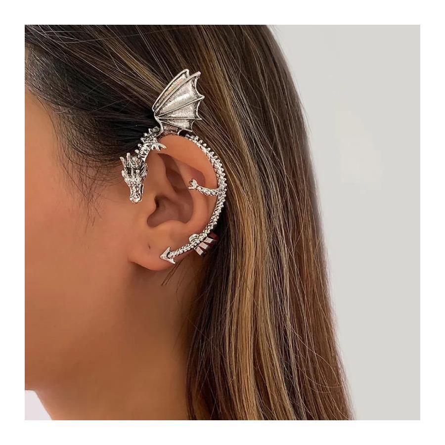 Ancient Dragon Silver Sarmal Küpe