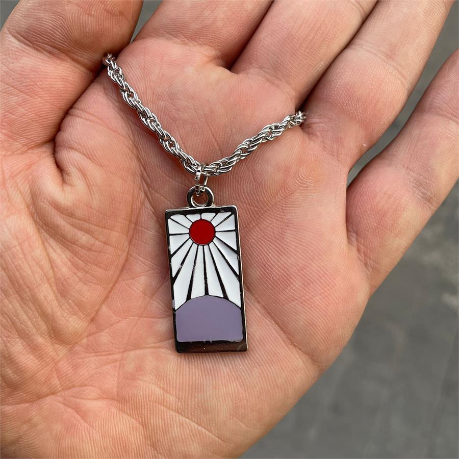 Anime Demon Slayer: Kimetsu No Yaiba Tanjiro Yeni Zincirli Kolye