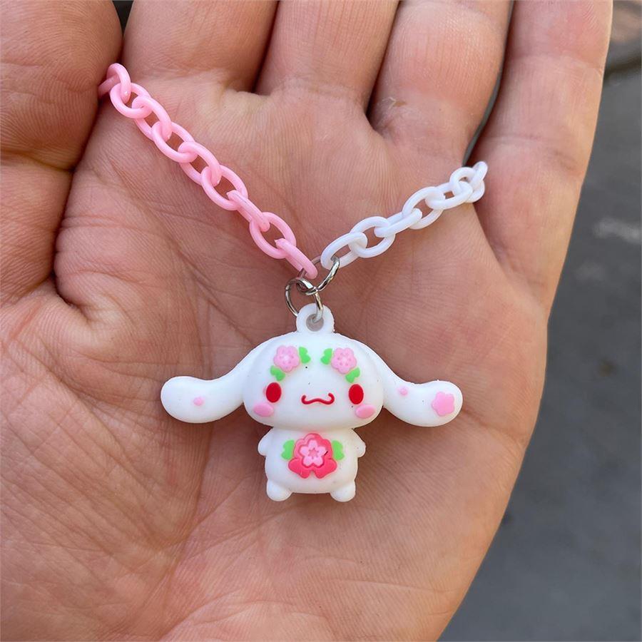 Anime Fantasy Magic Melody : Cinnamoroll Renkli Zincirli Kolye