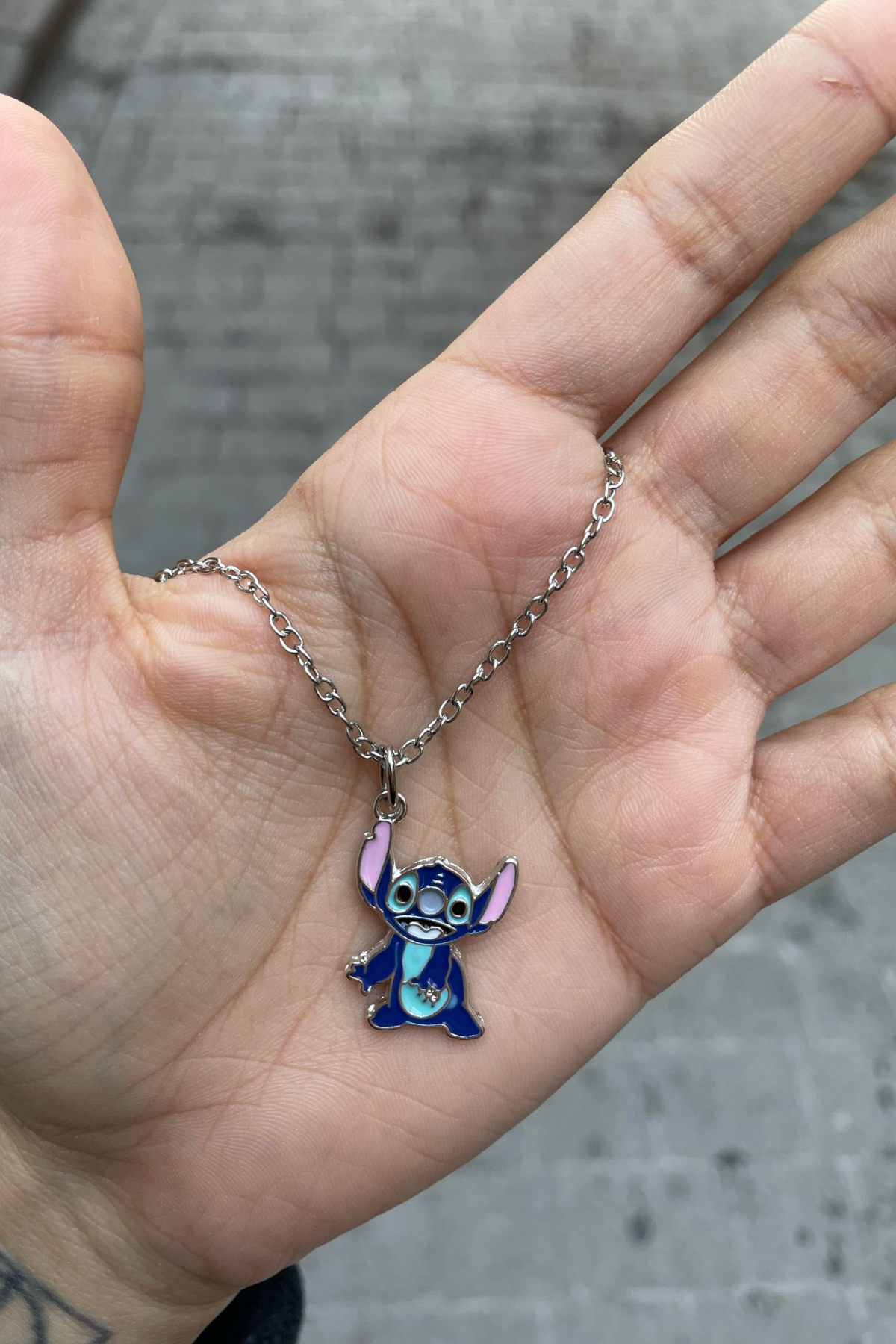 Anime Stitch Silver Kolye