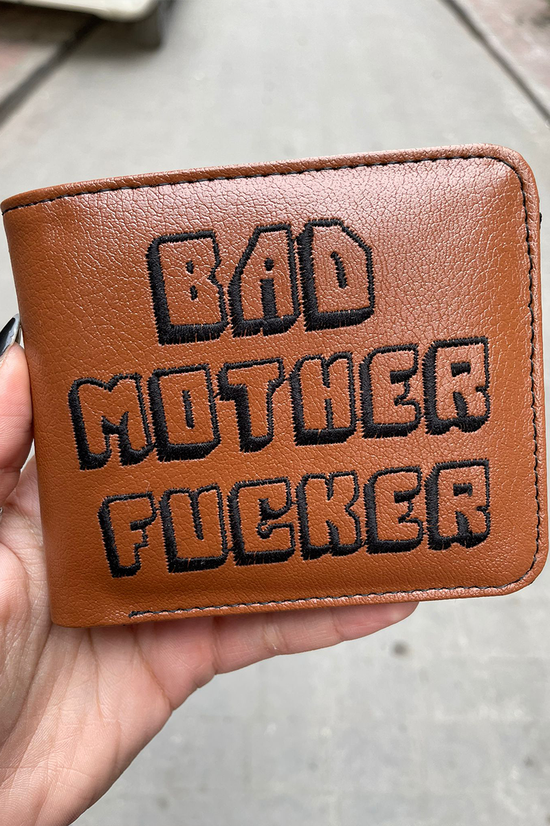 Bad Mother Fucker Kahverengi Erkek Cüzdan 
