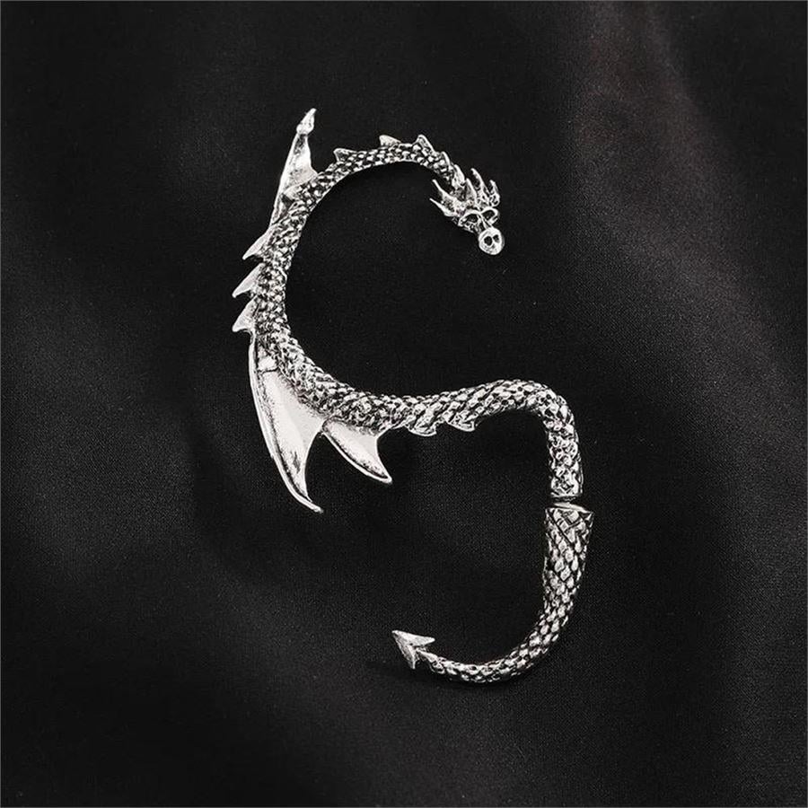 Chinese Dragon Sarmal Sol Kulak Küpe