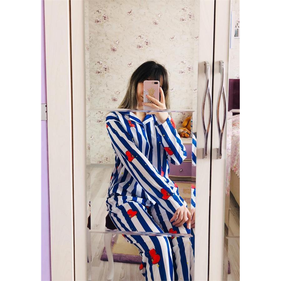 Kpop Pyjamas Bt21 Bt21 Sleepwear KPOP BT21 BTS Korean Cotton