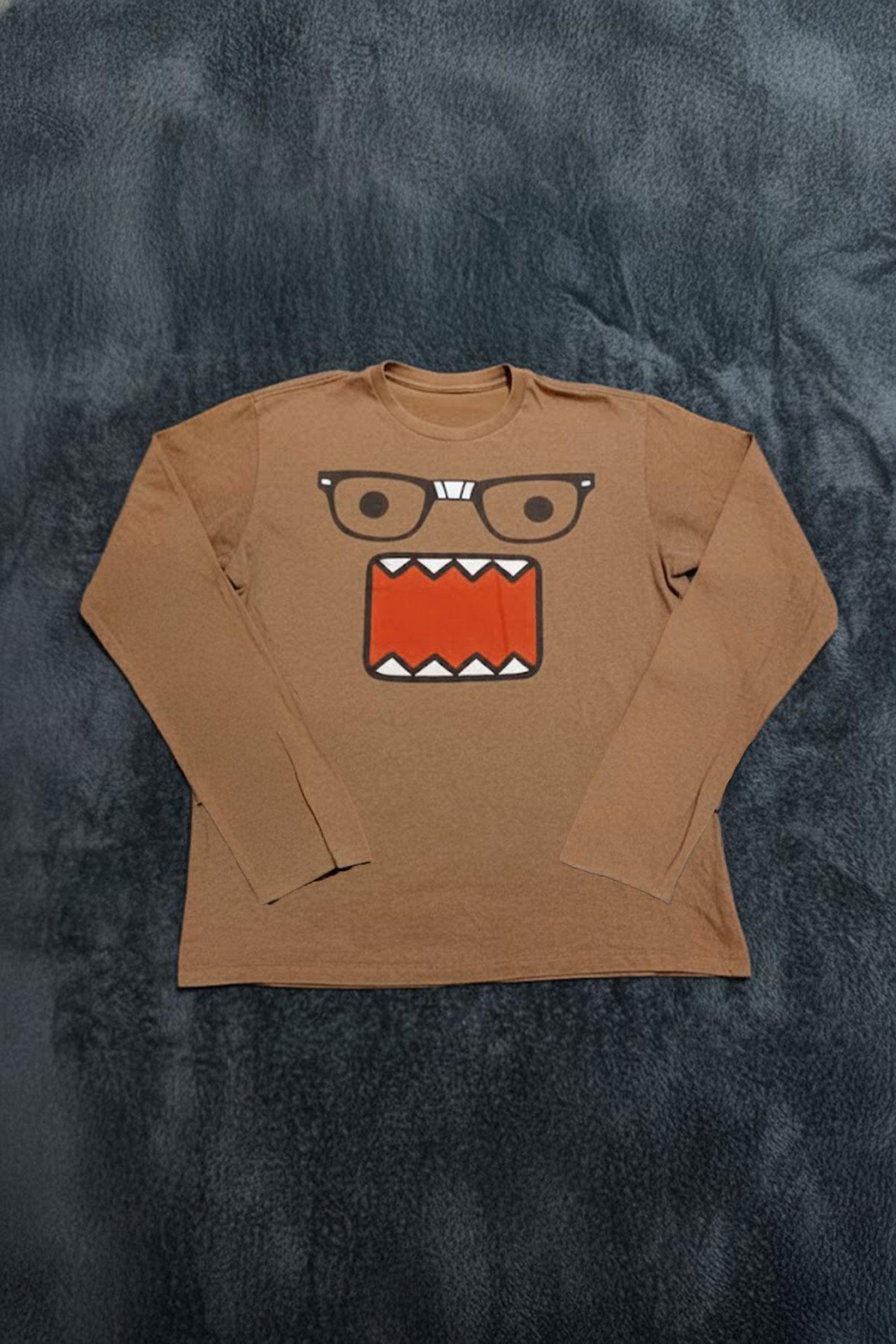 Kahverengi Panic Caricature Unisex Sweatshirt