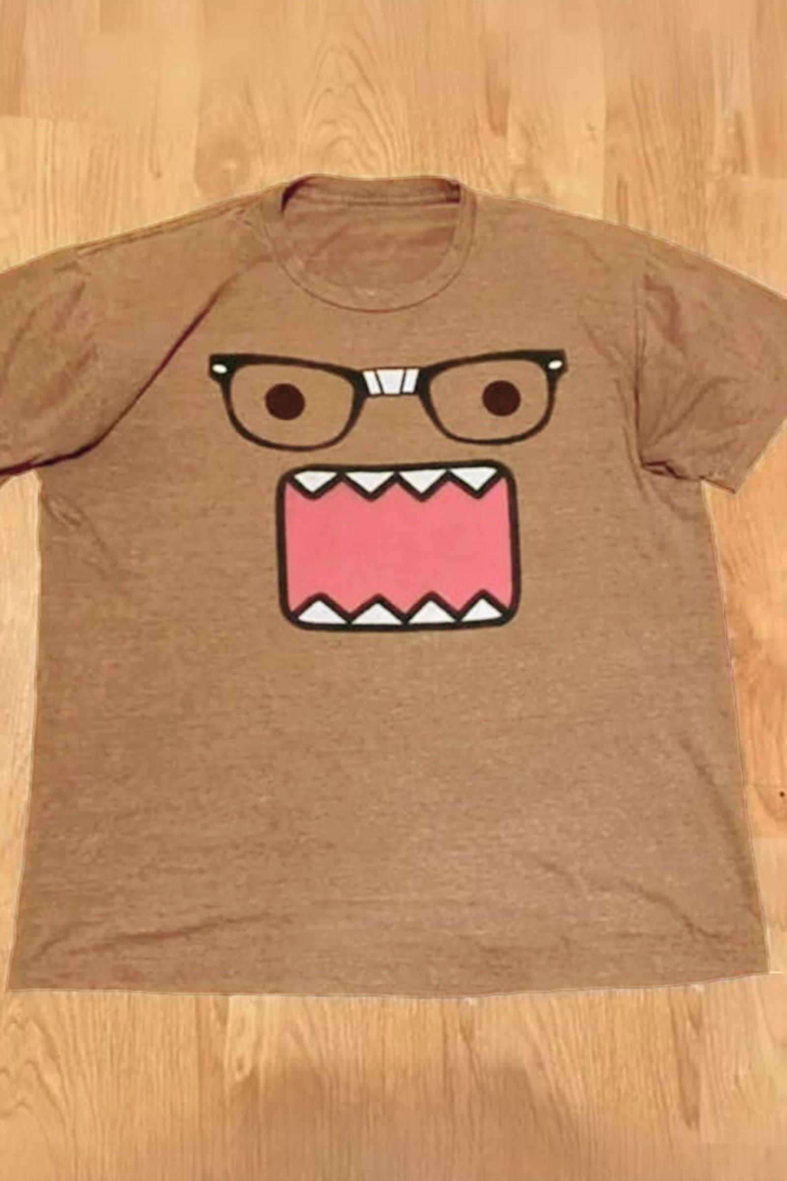 Kahverengi Panic Caricature Unisex T-shirt