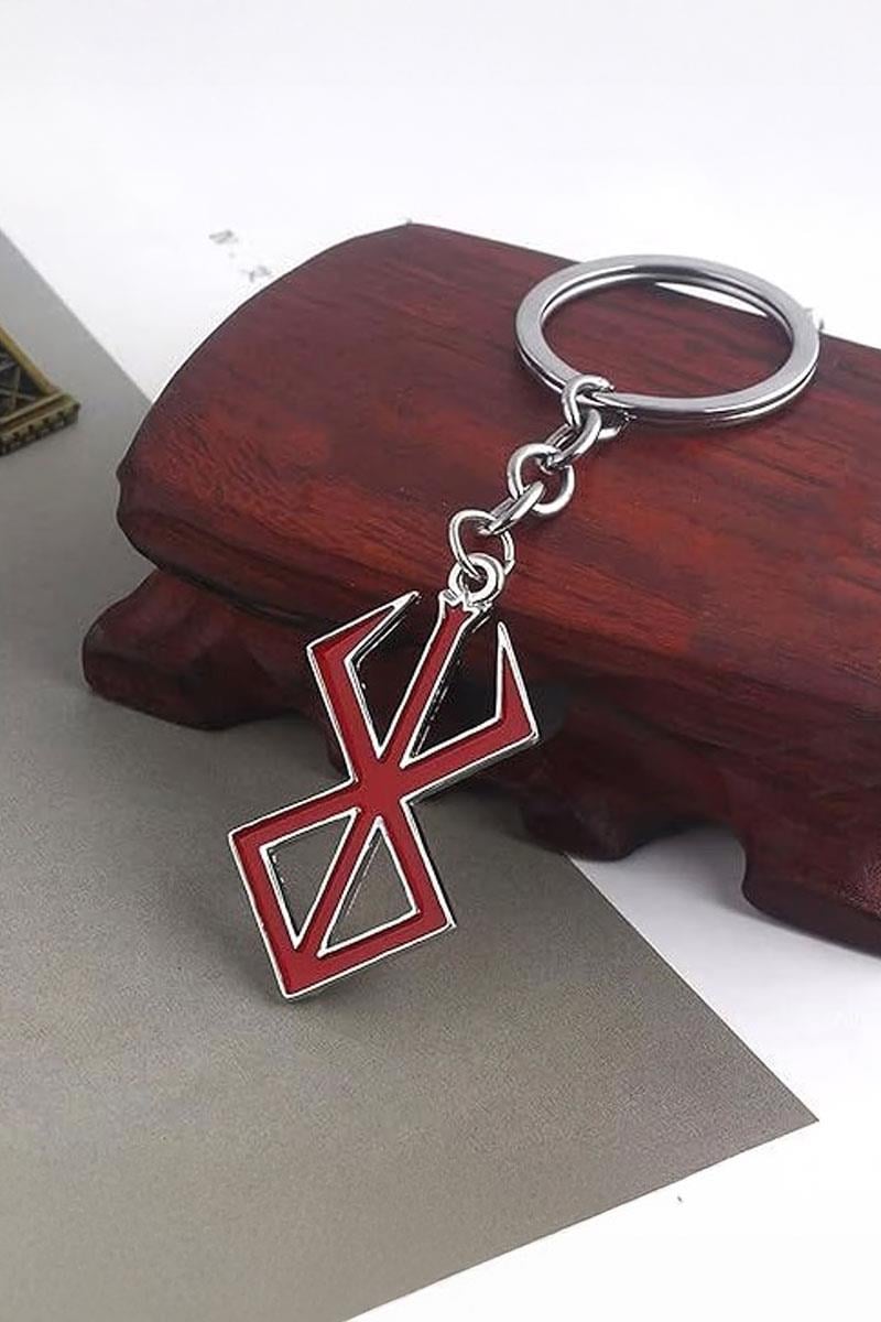 Kırmızı Anime Berserk Guts Anahtarlık