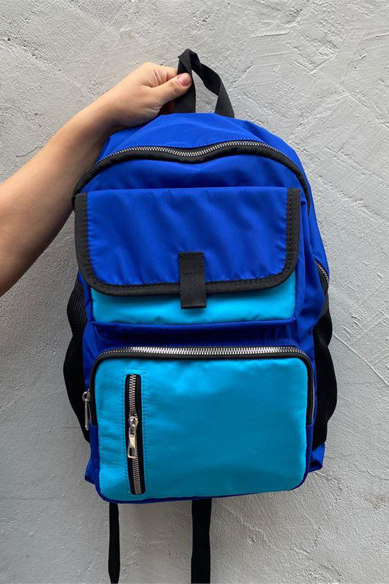 Lacivert - Mavi Dört Gözlü Suluk Bölmeli Sırt Çantası