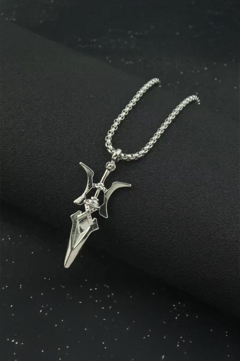 Silver Anime Death Note Misa Halberd Cosplay Kolye