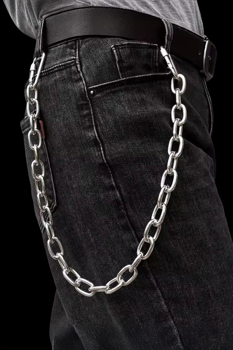 Silver Gotik Kalın Pantolon Zinciri