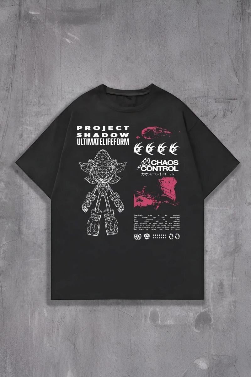 Siyah Sonic Ultimate Life Form Unisex T-shirt