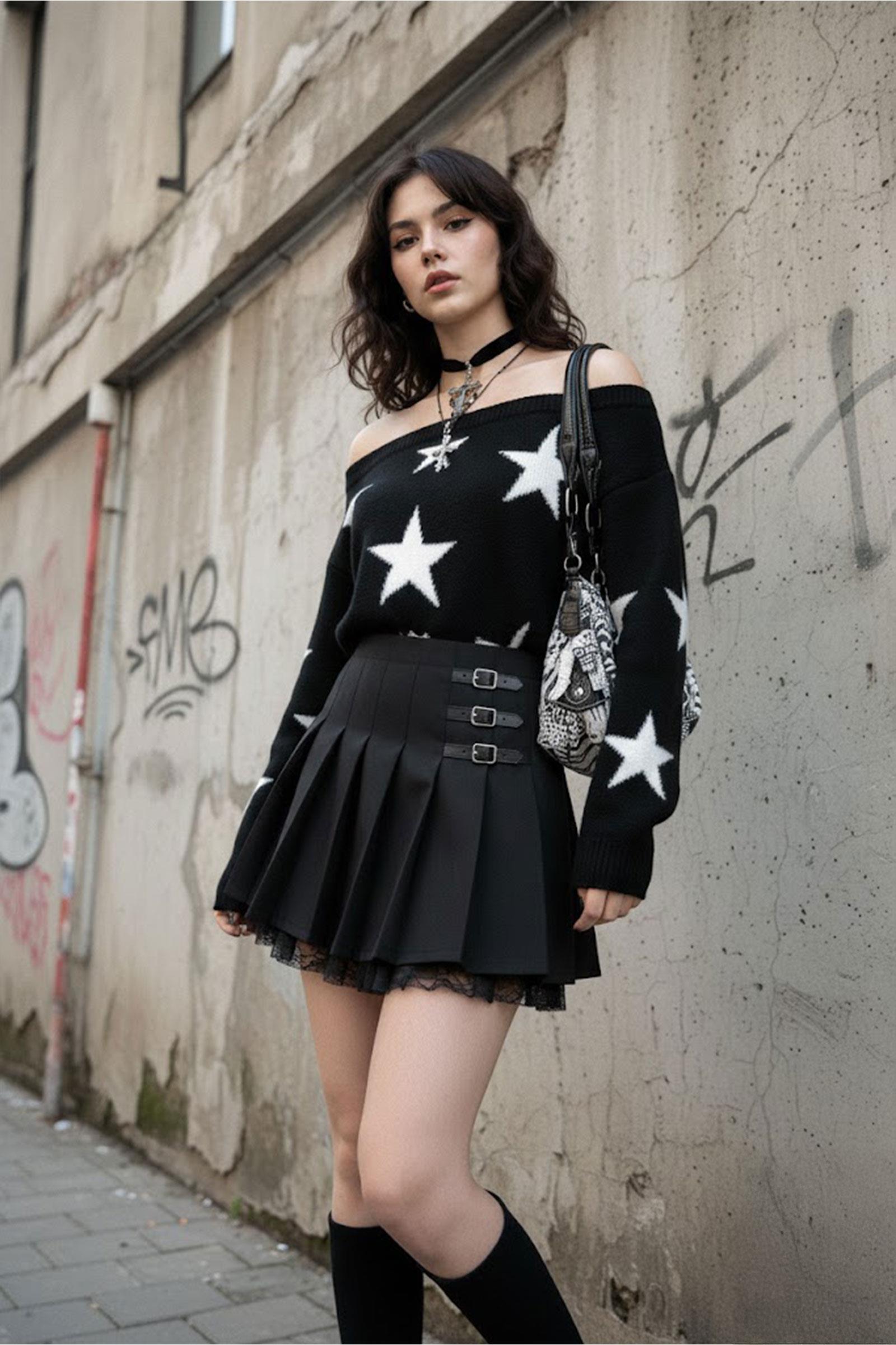 siyah-stars-askili-y2k-triko-
