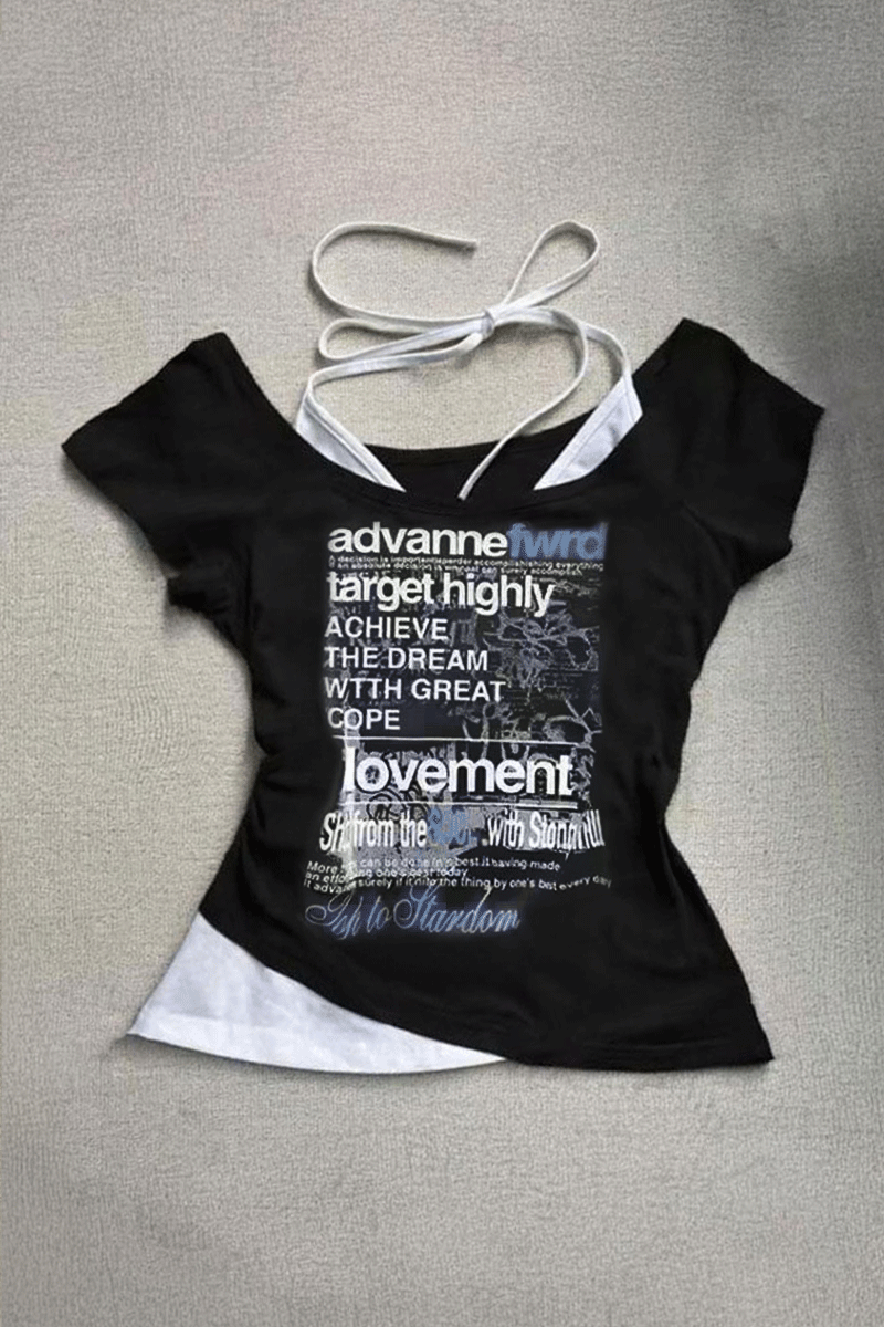 Siyah Target Highly Lovement Madonna Yaka Ek Askılı Kısa Kollu Full Body Crop