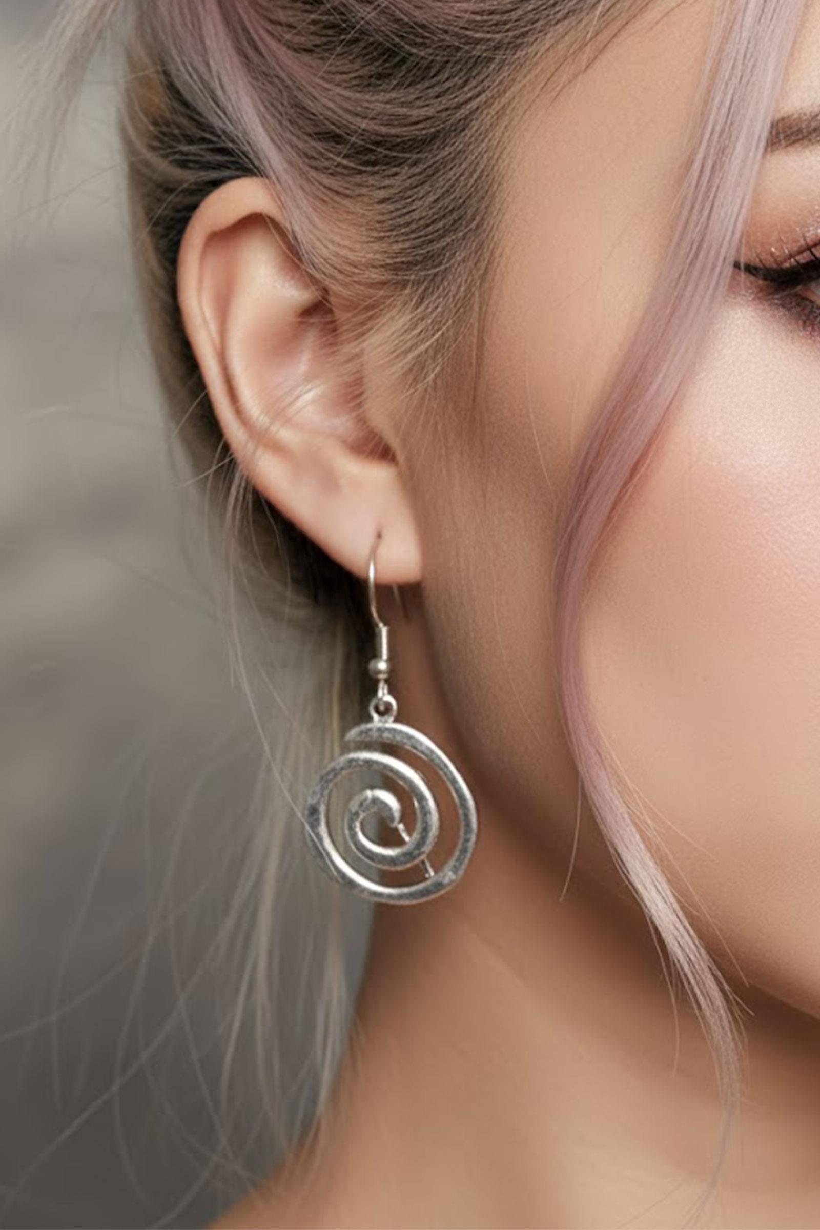 Swirl Sonsuzluk Silver Küpe