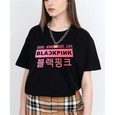 トップス PPFM layered knit shirt black pink k-pop-black-pink-jisoo-jennie-