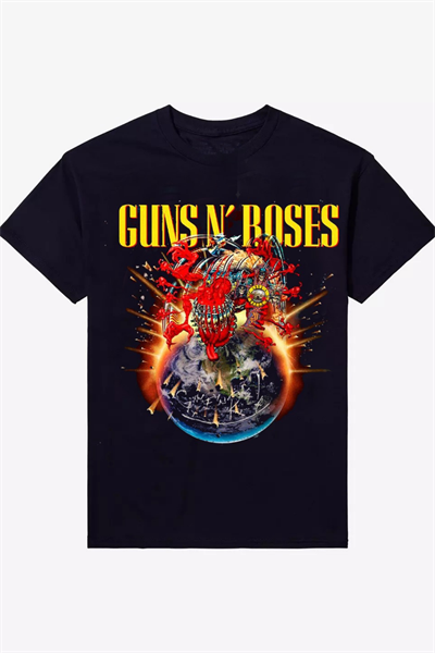 Guns N' Roses 2025 Tシャツ XL ブラック Siyah Guns N' Roses European And Middle East Tour 2025 Unisex T-shirt