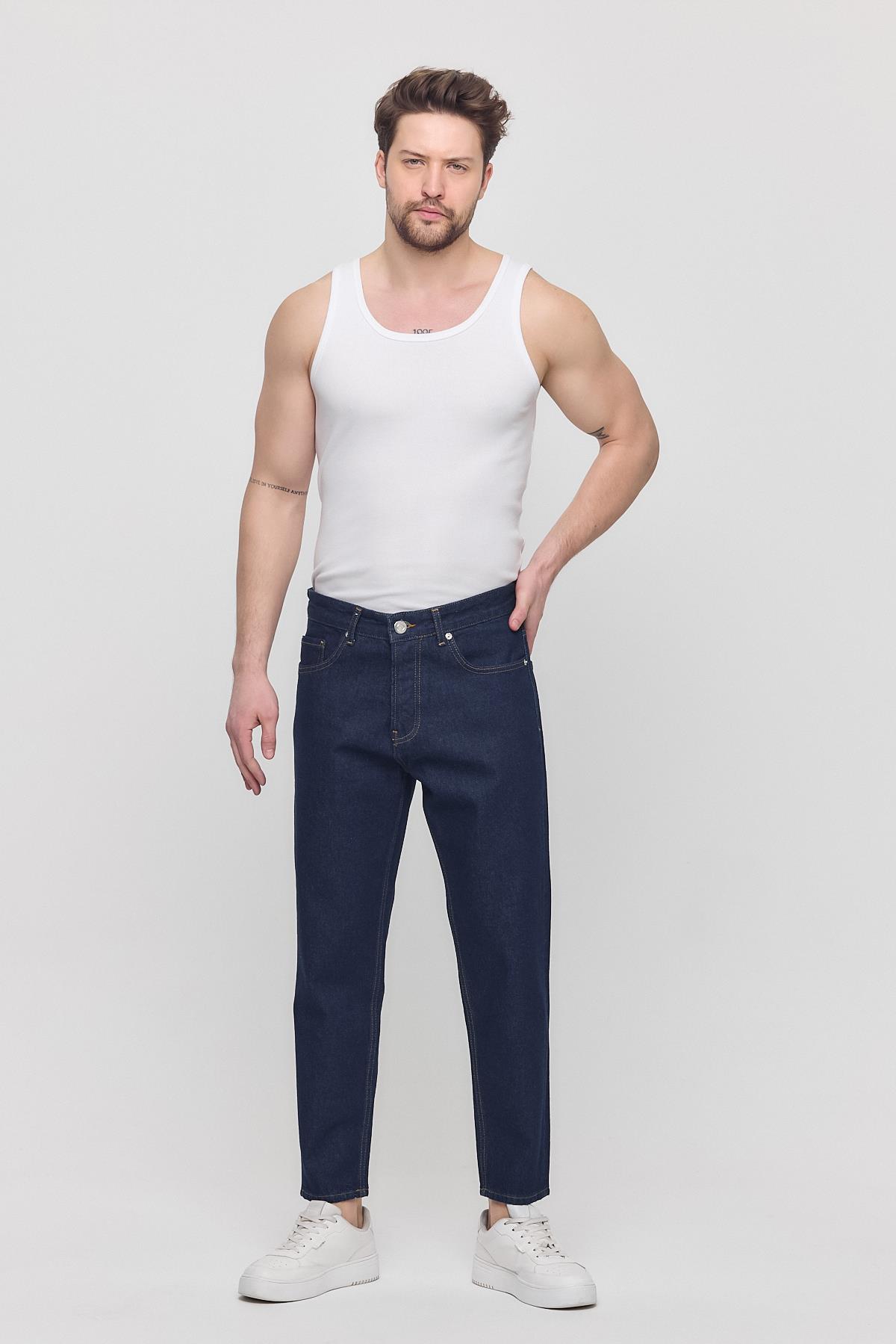 Erkek Diaz Slim Fit Kot Pantolon Lacivert