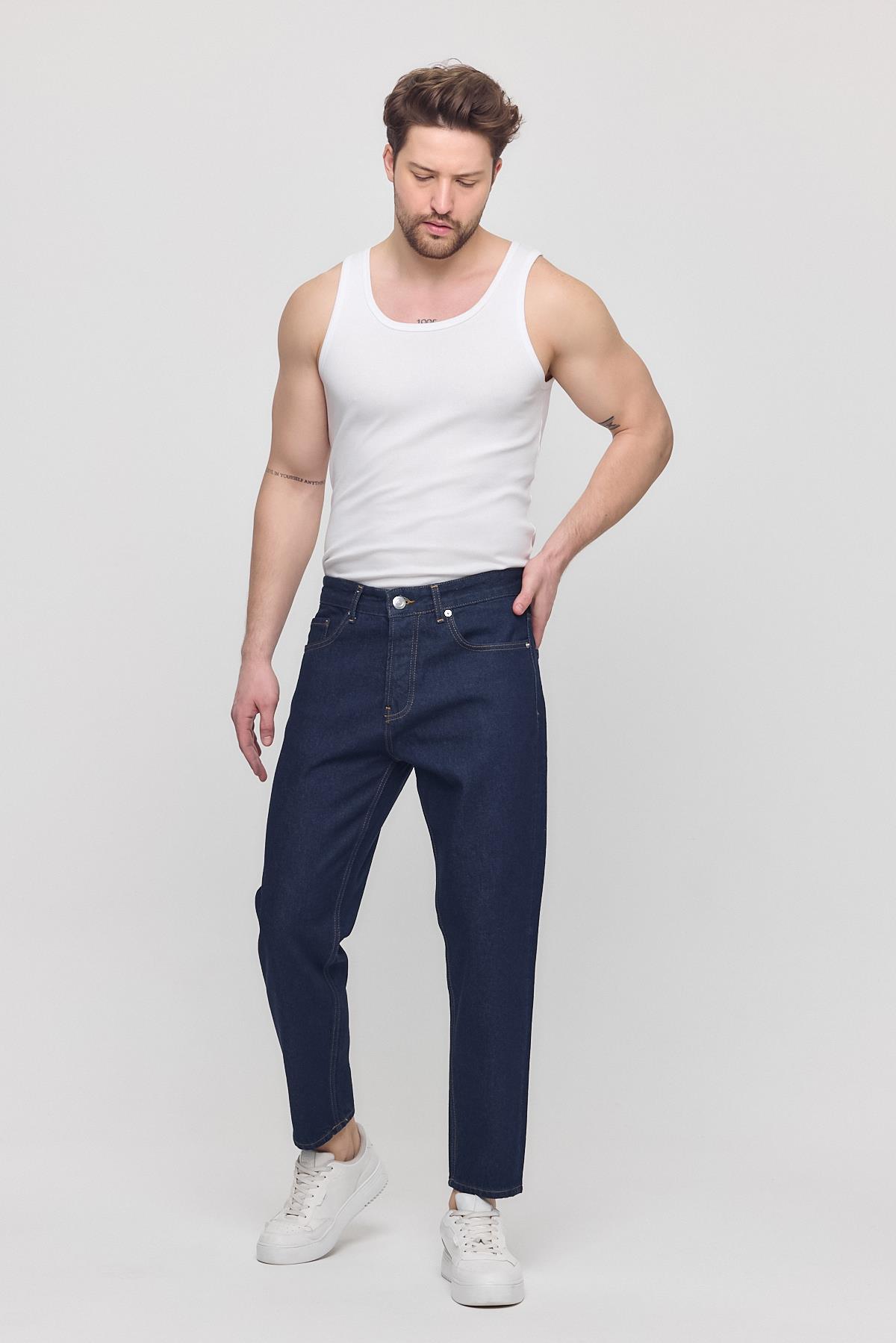 Erkek Diaz Slim Fit Kot Pantolon Lacivert