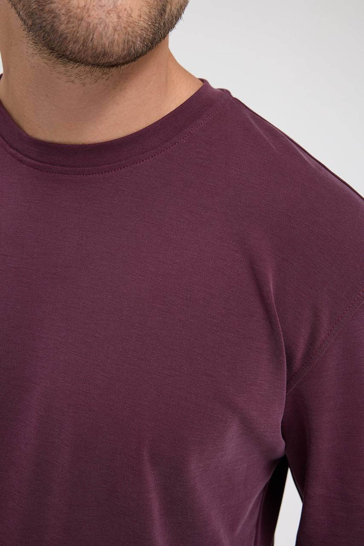 Erkek Roma&Monada  Oversize Oysho Kumaş Takım Bordo