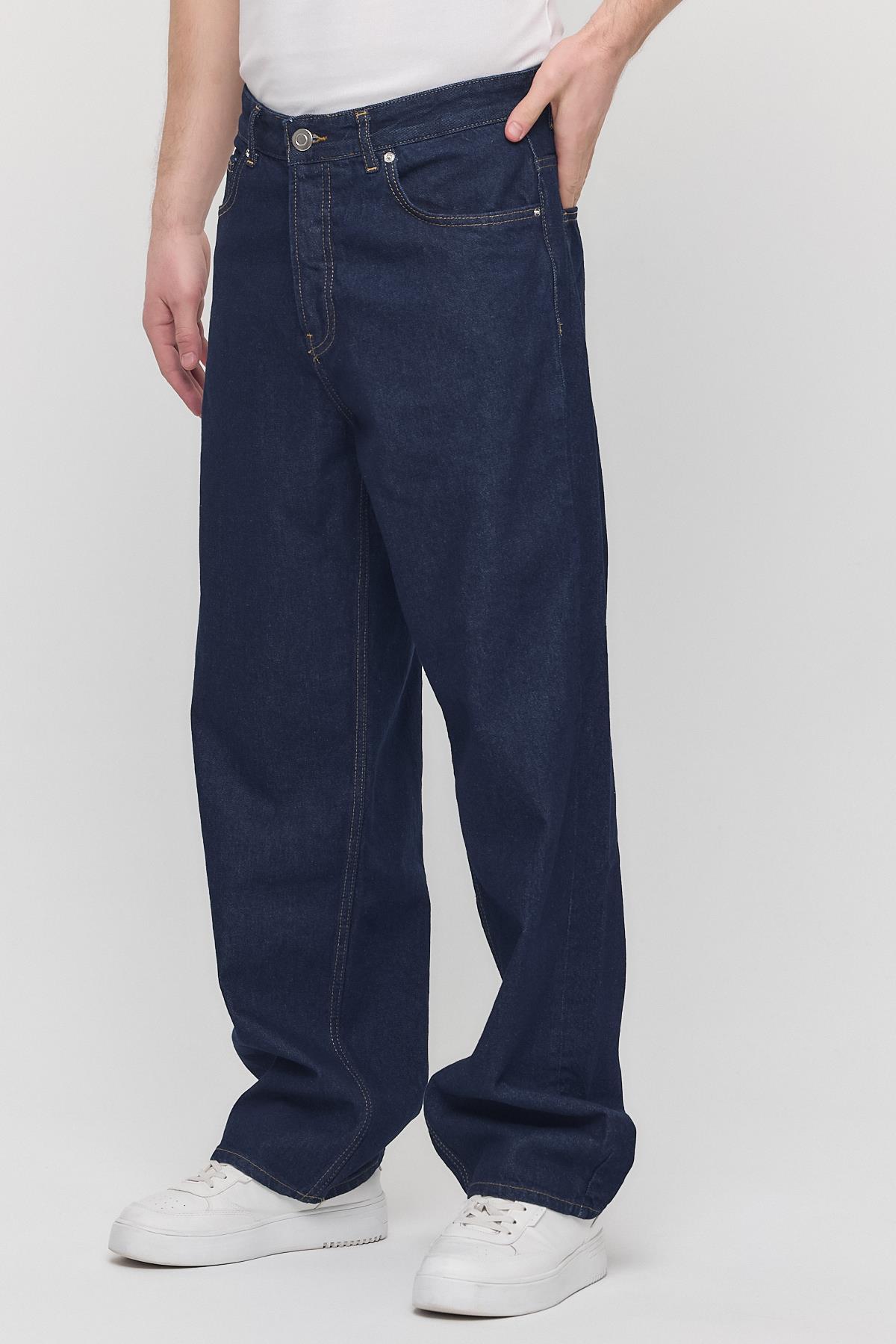 Erkek Rodri Baggy Jeans Lacivert