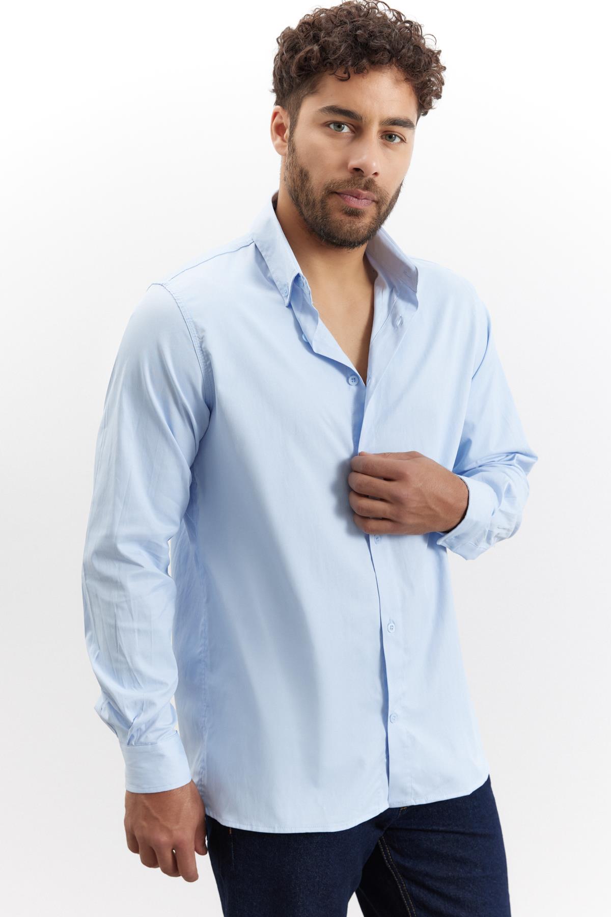 Sagres Klasik Gömlek Bebe Mavi