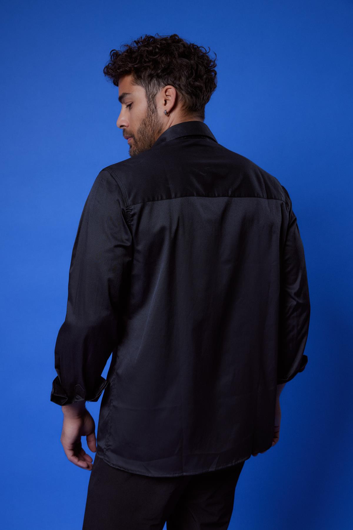 Sagres Klasik Gömlek Siyah