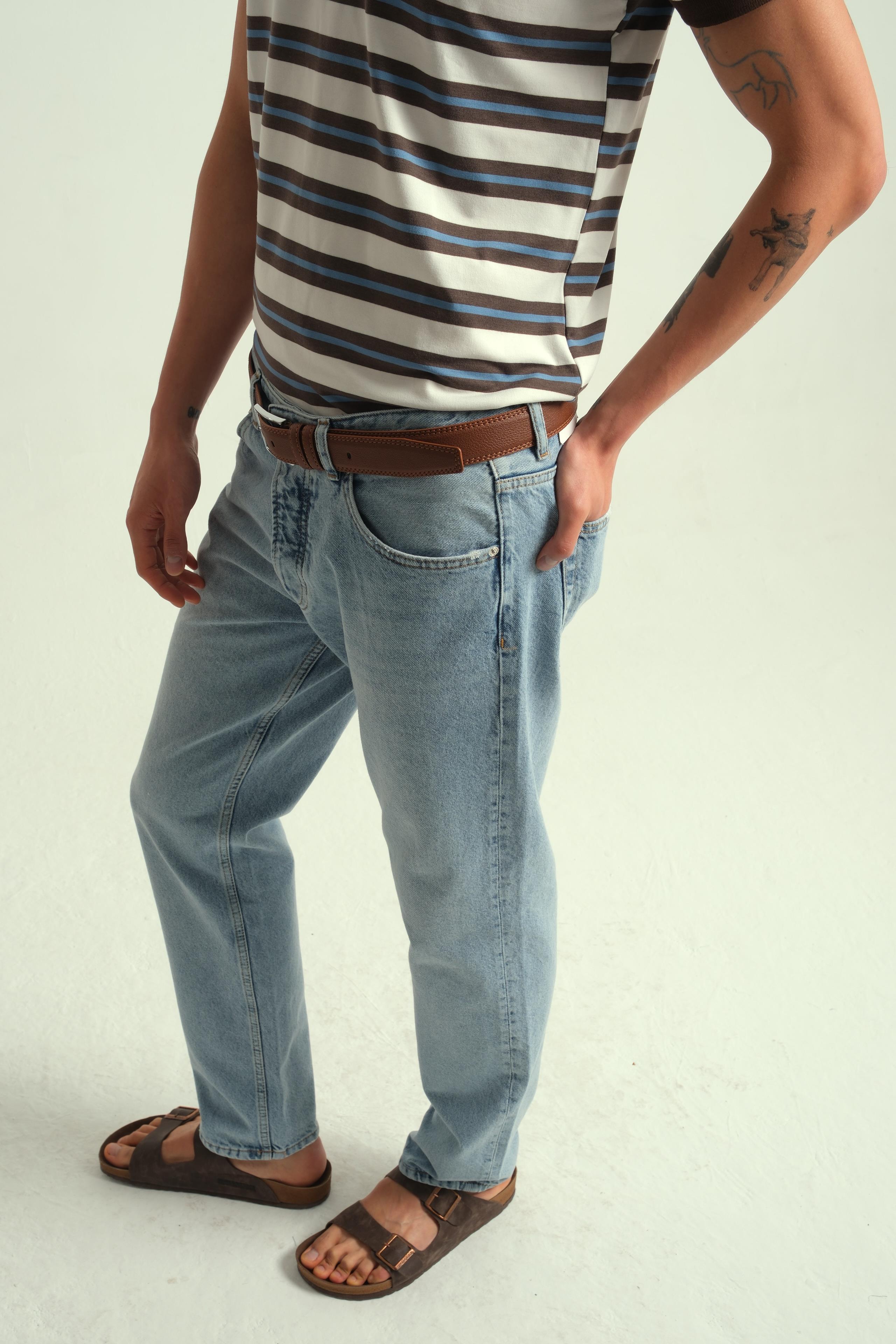 Erkek Vini Regular Kot Pantolon Mavi