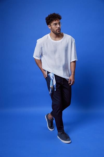 Erkek Colmar Oversize Modal Tshirt Beyaz