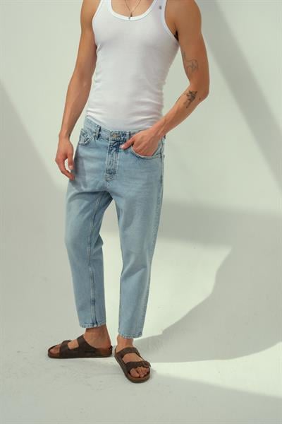 Erkek Diaz Slim Fit Kot Pantolon Mavi