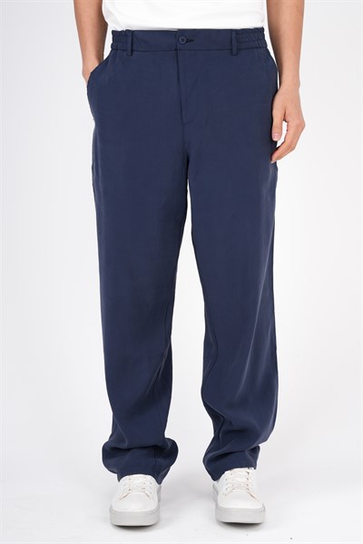 Erkek Baggy Modal Kumaş Pantolon kansas İndigo