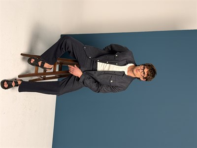 Erkek İnce Denim Baggy Kalıp Rahat Pantolon minnesota Lacivert