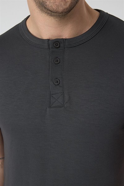 Erkek Örme Kumas Viskon Takım Gri