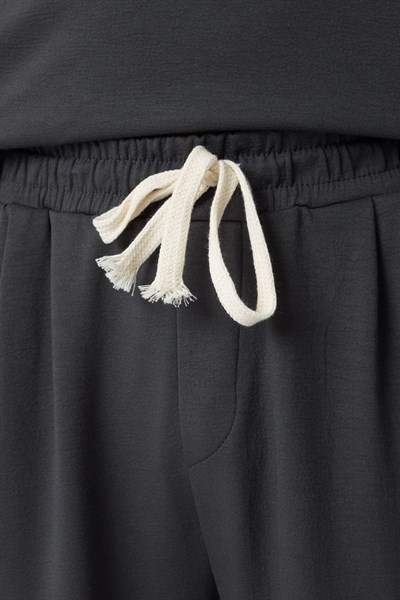 Erkek Örme Kumas Viskon Takım Gri