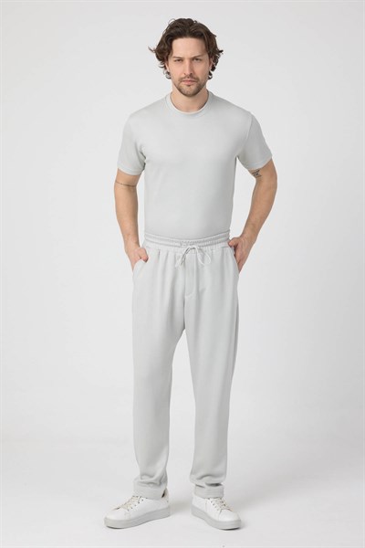 Erkek Örme Viskon Takım Gri
