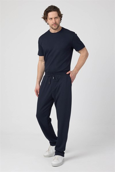 Erkek Örme Viskon Takım Lacivert