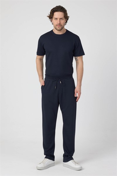 Erkek Örme Viskon Takım Lacivert
